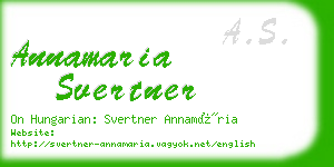 annamaria svertner business card
